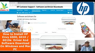 How to Install HP Envy 6000 6010 6010e Driver And Software Download On Windows and Mac PC [upl. by Janeva]