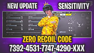 New Update 34 🔥 Best Sensitivity code  Control Settings Pubg Bgmi Sensitivity 2024 [upl. by Bartholemy]