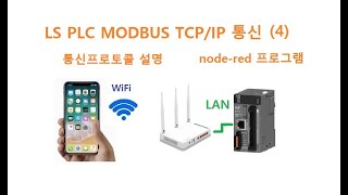 LS PLC Modbus TCPIP 통신프로토콜 설명 nodered 로 제어 4 두원공과대학교 AI융합과 김동일교수 2261 [upl. by Hedaza]