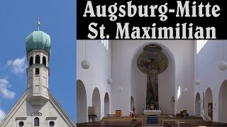 AUGSBURGMITTE A Pfarrkirche St Max  Vollgeläut [upl. by Ydnolem]