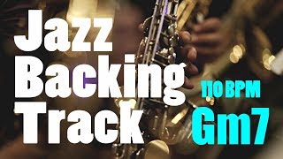 Jazz Swing Backing Track  Gm7  110 BPM [upl. by Tiffi]