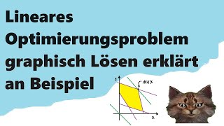 Lineares Optimierungsproblem  LOP  graphisch lösen an einfachen Beispiel erklärt [upl. by Darrey]