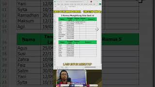 Cara Menghitung Umur di Excel Model Pertama tutorialexcel excel belajarexcelpemula exceltips [upl. by Pincince227]