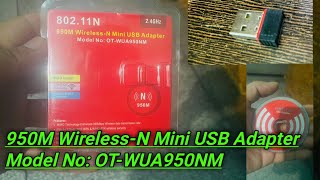 950M WirelessN Mini USB AdapterModel No OTWUA950NM  technology tech rahul  wifiadapter [upl. by Illom]