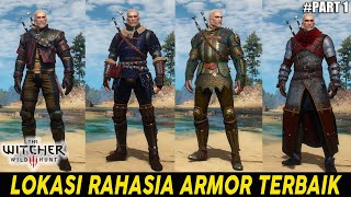 THE WITCHER 3 LOKASI SEMUA ARMOR LANGKA GRIFFIN FELINE URSINE WOLVEN WITCHER GEAR  ARMOR SET [upl. by Ashbey]