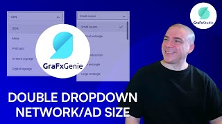 Create a double dropdown menu for your network and ad sizes with GraFx Genie [upl. by Horgan609]