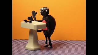 Appendage Washing Claymie claymation stopmotion animation [upl. by Enyallij]