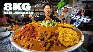 Epic 8KG Nasi Jenganan Challenge at Geylang Serai  25 Serving of Peanut Gravy On Rice Eaten Solo [upl. by Jolene]