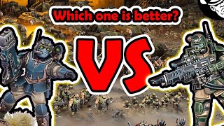 Kasrkin Vs Scions Which one is BEST  Astra Militarum Tactics [upl. by Asset]