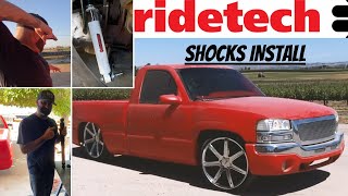 Shock install and first ride in the bagged Silverado [upl. by Amelia]