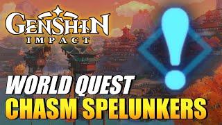 Genshin Impact  Chasm Spelunkers World Quest Guide [upl. by Jessa]