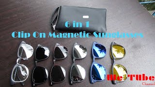 6 in 1Clip On Magnetic Sunglasses Review 2022 [upl. by Valentijn96]