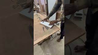 Carpenter trick Router machine laminate trimmer trending Furniturework Viral trending [upl. by Simonette]