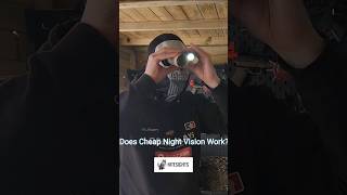 Does Cheap Night Vision Work shorts nightvision airsoft airsoftvideo nightvisioncamera fyp [upl. by Eugaet]