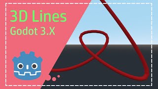 3D Lines Tutorial Godot [upl. by Ethe]