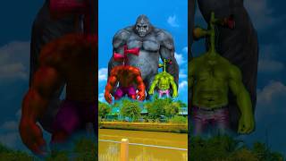 hulk and king kong join forces to destroy siren head hulk saves iron manshorts [upl. by Ahsemad]