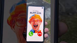 BLIPPI EVIL is calling and attacking me using parkour [upl. by Eintruok]