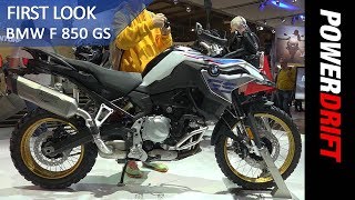 World Exclusive  BMW F850GS  EICMA 2017  PowerDrift [upl. by Acisey44]