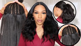 AMAZON 75 Seamless Clip in EXTENSIONS Super Flat BRAIDED METHOD [upl. by Cymbre]