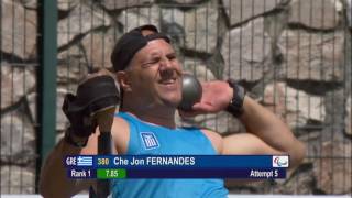 Mens shot put F53  final  2016 IPC Athletics European Championships Grosseto [upl. by Ardnyk670]