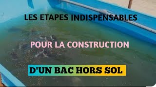 La construction dun bac hors sol en pisciculture Partie 2 [upl. by Chemaram]