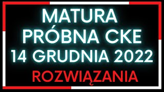 Matura próbna CKE grudzień 2022 zadanie 26  rozwiązanie [upl. by Afinom561]