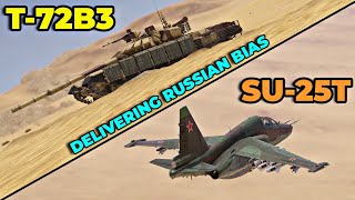 Combined Arms Warfare  T72B3 MBT and SU25T CAS Gameplay  War Thunder [upl. by Bergquist]