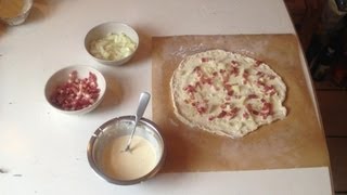 Original Elsässer Flammkuchen ein leckeres Rezept [upl. by Evadne]