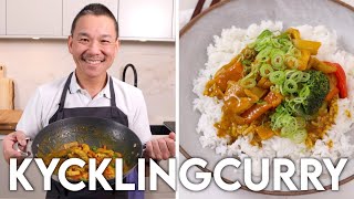 Kycklingcurry av en Äkta Kines  Pappa Poon [upl. by Till]