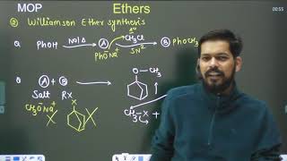 Alcohols Ethers and Phenols । Class12 L3  Complete Ether pankaj sir [upl. by Ingaberg]