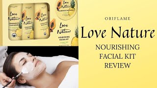 Oriflame Love Nature Nourishing Facial Kit  Guarana Pineapple amp Papaya  By HealthAndBeautyStation [upl. by Matusow617]