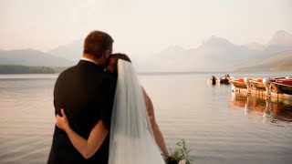 Great Northern Resort Glacier National Park Wedding  Maggie  Miles [upl. by Enoob264]