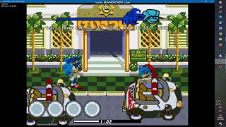 FNF VS waku waku sonic patrol car speed criminal [upl. by Odlanar]