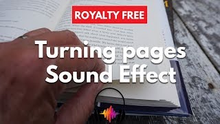 Turning pages Sound Effect [upl. by Irrahs]