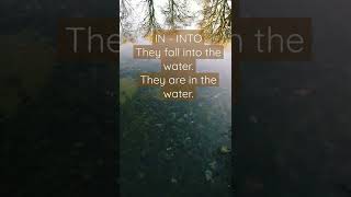 IN  INTO they fall into the water They are in the water English prepositions Englische Präpos [upl. by Rawdon801]