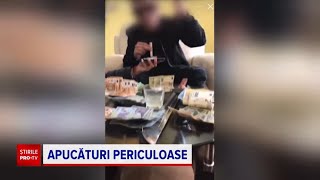 Adolescențiiinterlopi ai clanului Scumpu sau filmat cu pistoale și macete [upl. by Hamitaf890]