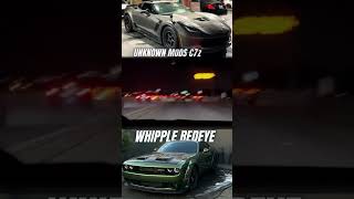 WHIPPLE REDEYE HELLCAT vs C7 ZO6 [upl. by Coray908]