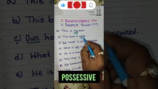 Possessive adjective and possessive pronounenglish education englishgrammar [upl. by Chen]