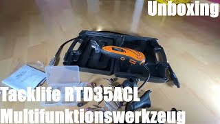 Tacklife RTD35ACL Multifunktionswerkzeug Allrounder für Hand und Heimwerker  viel Zubehör unboxing [upl. by Shaff]