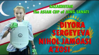 DIYORA SERGEYEVA The ASIAN CUP of JANG SANATI Birinchi Orin Sohibasi NIHOL JAMOASI [upl. by Ahsemal853]