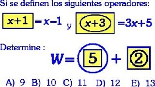 Operadores Matemáticos Problemas Resueltos de Razonamiento Matemático [upl. by Oberheim]