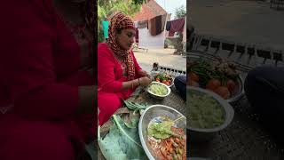 Aaj Bnayi Apne Garden Ki gobhi villagefood villagekitchen sunilpalvlogs [upl. by Aihsital312]