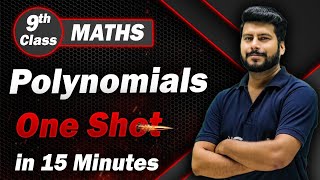 Complete Polynomials Class 9 in One Shot Revision in 15 Min  Class 9 Maths Chapter 2 [upl. by Eicak]