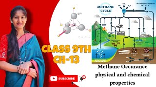 Methane occurance physical amp chemical properties uses class 9th CH13 [upl. by Ehcropal664]