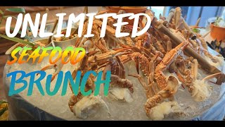 CHEAP SEAFOOD BRUNCH at FIRELAKE restaurant in Dubai  Radisson Blu Waterfront Business Bay [upl. by Peers]