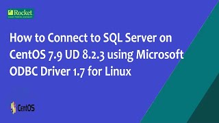 How to connect to SQL Server 2019 on Centos 79  UD 823 using Microsoft ODBC Driver 17 for Linux [upl. by Einnek311]