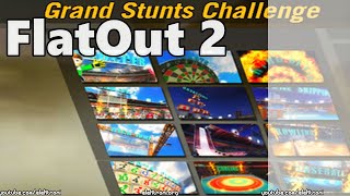 FlatOut 2 Grand Stunts Challenge  Party Mode [upl. by Shaina]