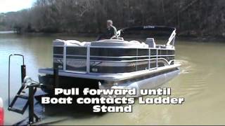 Unloading and Loading Pontoon by Sandhill Boat Co Dayton TN [upl. by Bortman]