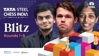 Tata Steel Chess India 2024  Day 1 Blitz ft Magnus Pragg Arjun Vidit and others [upl. by Adnirem]