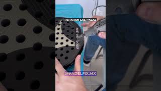 Reparando mi pala Starvie con nueva fibra de carbono 🎾🚀 padel padelfixmexico padelvideos [upl. by Cindra262]